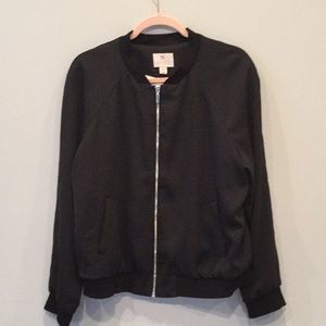 Lila Rose Black Bomber Jacket